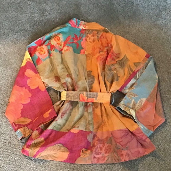 Zara Patchwork Printed Kimona size xs - Picture 3 of 4